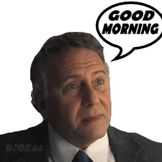 🛏 GOOD MORNING greeting, good morning, man, speech bubble telegram sticker