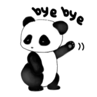 🙃 panda, animale, carino, adesivo telegram sticker