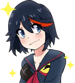 😊 Ryuko Matoi Kill la Kill Anime, Postać, Kill la Kill, Ryuko, Matoi telegram sticker