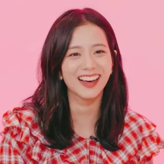 ✨ Jisoo kpop, певица, женщина, человек, улыбка, счастливый, портрет, женский whatsapp sticker