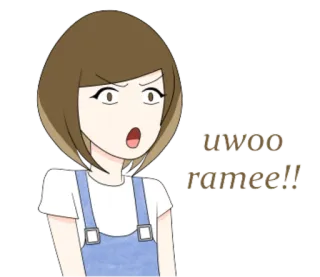 😮 uwoo ramee!! telegram sticker