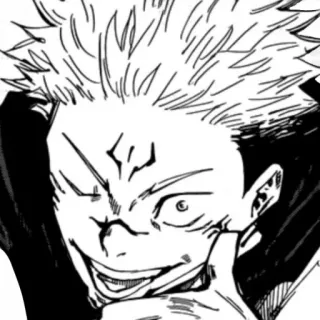 😉 Yuji Itadori Jujutsu Kaisen Anime, Manga, Yuji Itadori, Jujutsu Kaisen, Postać, Uśmiechnięty, Postać z anime telegram sticker