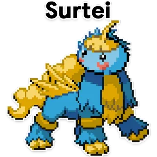 😵 Surtei キャラクター, 逆上, クリーチャー telegram sticker