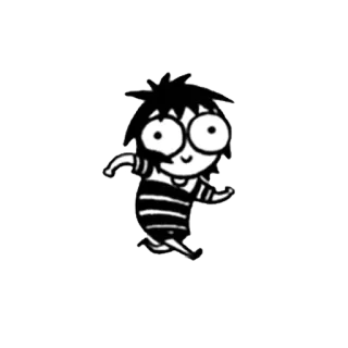 🏃 cartoon, character, drawing, animation, figure, person telegram sticker