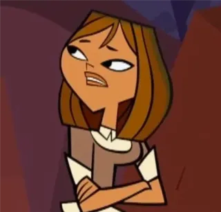 😒 Courtney Total Drama Мультфильм, Анимация, Персонаж, Кортни, Total Drama telegram sticker