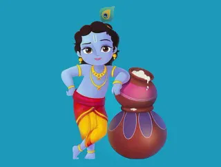 😌 Krishna Hinduism, Hindu god, Krishna, Indian mythology, Deity telegram sticker