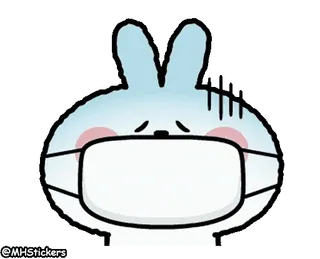 @MHStickers Spoiled Rabbit Facial Animation whatsapp stickers