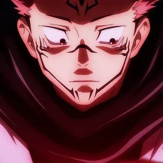 🎴 Ryomen Sukuna Jujutsu Kaisen Anime, Manga, Vervloekt, Koning der Vloeken, Demon telegram sticker