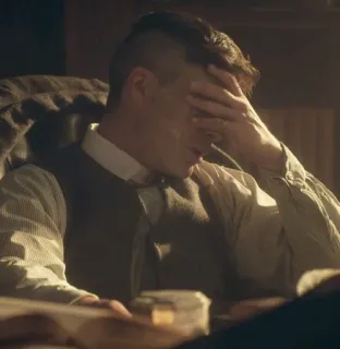 🤦‍♂ Thomas Shelby Peaky Blinders tv show, drama, Cillian Murphy, Peaky Blinders, Thomas Shelby telegram sticker