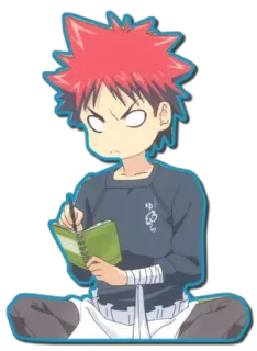 📝 Soma Yukihira Food Wars! Anime, Food Wars, Kochen, Soma Yukihira, Sticker telegram sticker
