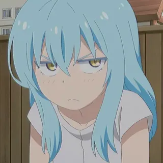 🙄 Rimuru Tempest That Time I Got Reincarnated as a Slime Anime, Schleim, Rimuru, Wütend, Monster telegram sticker