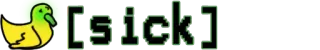 🤒 [slick] утка, животное, мем, текст, желтый telegram sticker