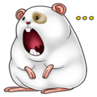 😧 hamster, shocked, animal, rodent, cute telegram sticker