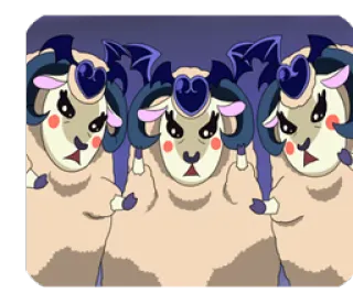 😰 ovelha, animais, desenho animado, engraçado telegram sticker