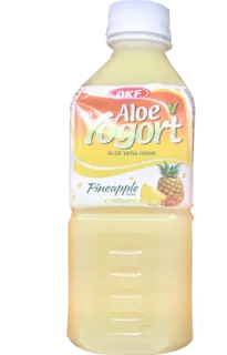 🍼 Aloe Yogort ALOE VERA DRINK Pineapple напиток, пить, алоэ вера, йогурт, ананас, сок telegram sticker