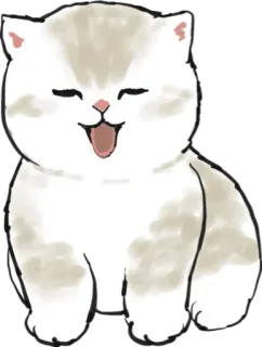 😄 gato, gatinho, fofo, animal, animal de estimação telegram sticker