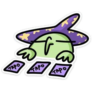 🃏 TAPO TAPO TAPO สติกเกอร์, ตัวละคร, การ์ตูน, พ่อมด, ตลก, แฟนตาซี telegram sticker