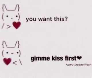 💗 you want this?
gimme kiss first
*uwu intensifies* imut, cium, cinta, kelinci, hati telegram sticker