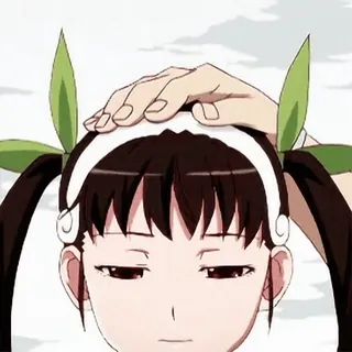 🤗 anime, girl, head pat, cute, manga telegram sticker