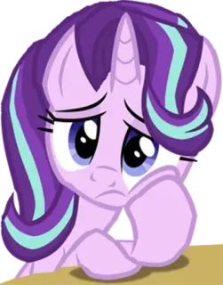 ☹️ Starlight Glimmer My Little Pony starlight glimmer, pony, cartoon, traurig telegram sticker