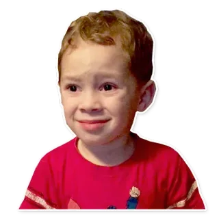 😧 child, meme, funny, face, expression telegram sticker