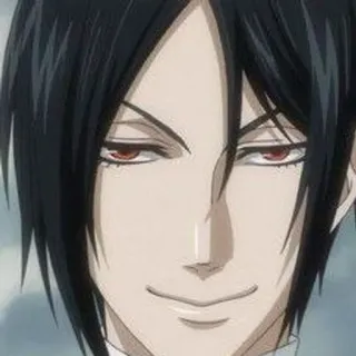 🔌 Sebastian Michaelis Black Butler อนิเมะ, มังงะ, พ่อบ้าน, เซบาสเตียน, แบล็กบัตเลอร์, การ์ตูน, ภาพเหมือน telegram sticker
