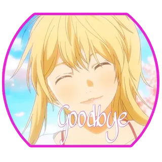 👋 Goodbye anime, addio, arrivederci, emozionale, illustrazione, sticker telegram sticker