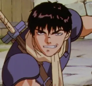 😏 Guts Berserk anime, sword, warrior, manga, berserk telegram sticker