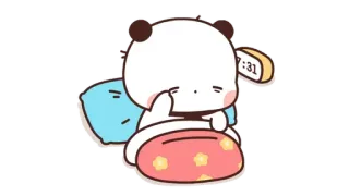 🍩 Panda, Schlaf, Süß, Cartoon, Tier telegram sticker