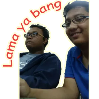 👬 Lama ya bang gente, hombres, gafas telegram sticker