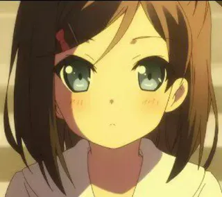 😕 anime, cartoon, girl, cute, manga telegram sticker
