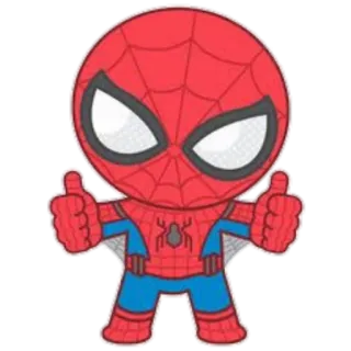 👍 Spider-Man Spider-Man, superhero, marvel, comic book, thumbs up, cartoon telegram sticker