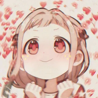 🎐 Nene Yashiro Toilet-bound Hanako-kun anime, manga, cute, heart, cartoon, girl telegram sticker