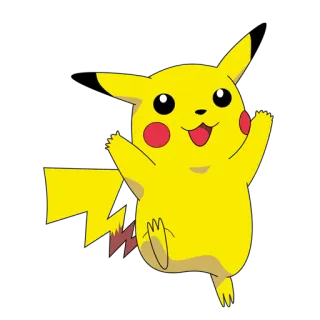 😀 Pikachu Pokemon pokemon, pikachu, anime, desenho animado, fofo, amarelo, personagem whatsapp sticker