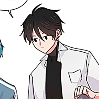 🐈‍⬛️ Cartoon, Anime, Personage, Manga, Manhwa, Aziatisch, Jongen telegram sticker