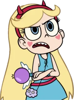 😠 Star Butterfly Star vs. the Forces of Evil การ์ตูน, เวทมนตร์, เจ้าหญิง, โกรธ telegram sticker