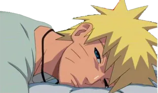 😴 Naruto naruto, anime, dessin animé, fatigué, crevé whatsapp sticker