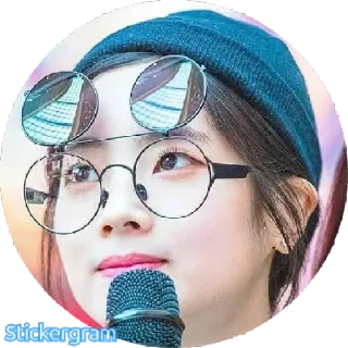 😁 Stickergram 人, 女性, 歌手, マイク telegram sticker