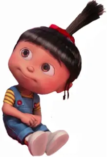 😊 Agnes Despicable Me Cartoon, Figur, Kind, Mädchen, Niedlich, Film, Animation telegram sticker