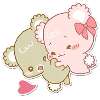 💏 fofo, ursos, amor, romântico, adesivo telegram sticker