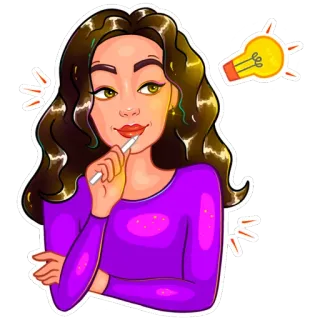 Диана Иллюстратор @Diana_digital_art telegram stickers