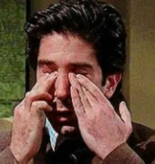 😭 Ross Geller Friends Ross, Friends, Crying, Sad, David Schwimmer telegram sticker