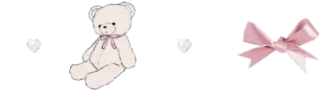 🤩 orsacchiotto, nastro rosa, carino, femminile, kawaii telegram sticker