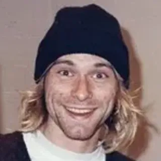 😜 Kurt Cobain 音乐家, 歌手, 作曲家, 科特·柯本, 涅槃乐队, 90年代, 垃圾摇滚 telegram sticker