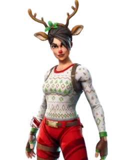 🦌 Fortnite Fortnite, Trò chơi điện tử, Nhân vật, Skin, Tuần lộc, Giáng sinh, Mùa đông telegram sticker
