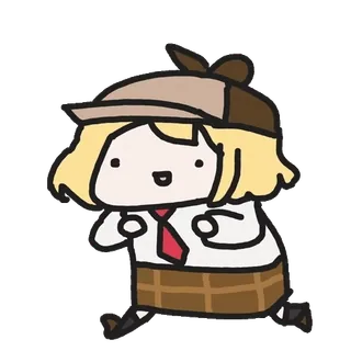 🔎 Amelia Watson anime, vtuber, amelia watson, cartoon, cute, detective telegram sticker