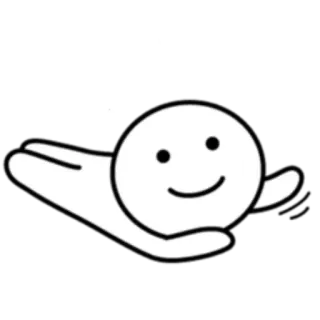 🙂 emoji, happy, face, cartoon, simple, graphic whatsapp sticker