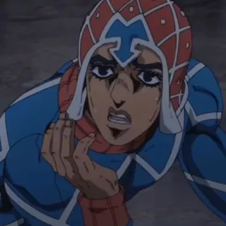 😫 Guido Mista JoJo's Bizarre Adventure Аниме, ДжоДжо, Миста, Персонаж, Выражение, Гвидо Миста telegram sticker