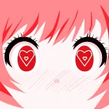 😍 Anime, Olhos de coração, Kawaii, Desenho animado, Amor, Olho whatsapp sticker