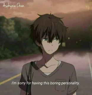 Anime vs Reality // Emotions telegram stickers